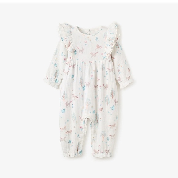 Elegant Baby Other - Elegant Baby Organic Muslin Jumpsuit Size 6-9 months